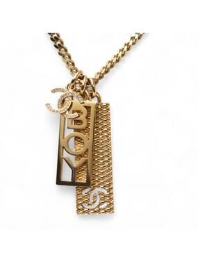Chanel Boy Pendant Necklace Metal With #208377C12B